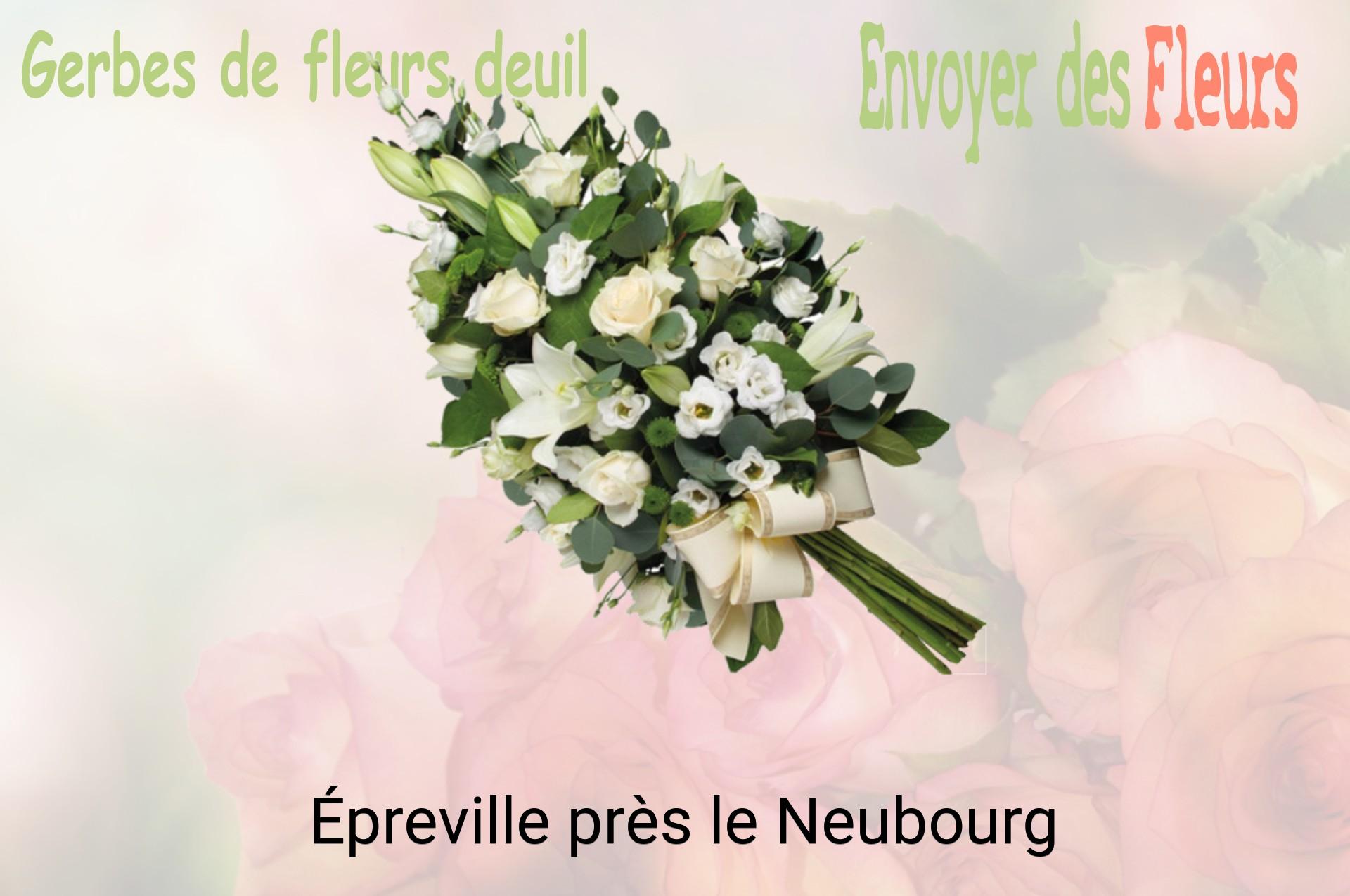 Gerbe de fleurs de deuil livrée à Épreville-près-le-Neubourg